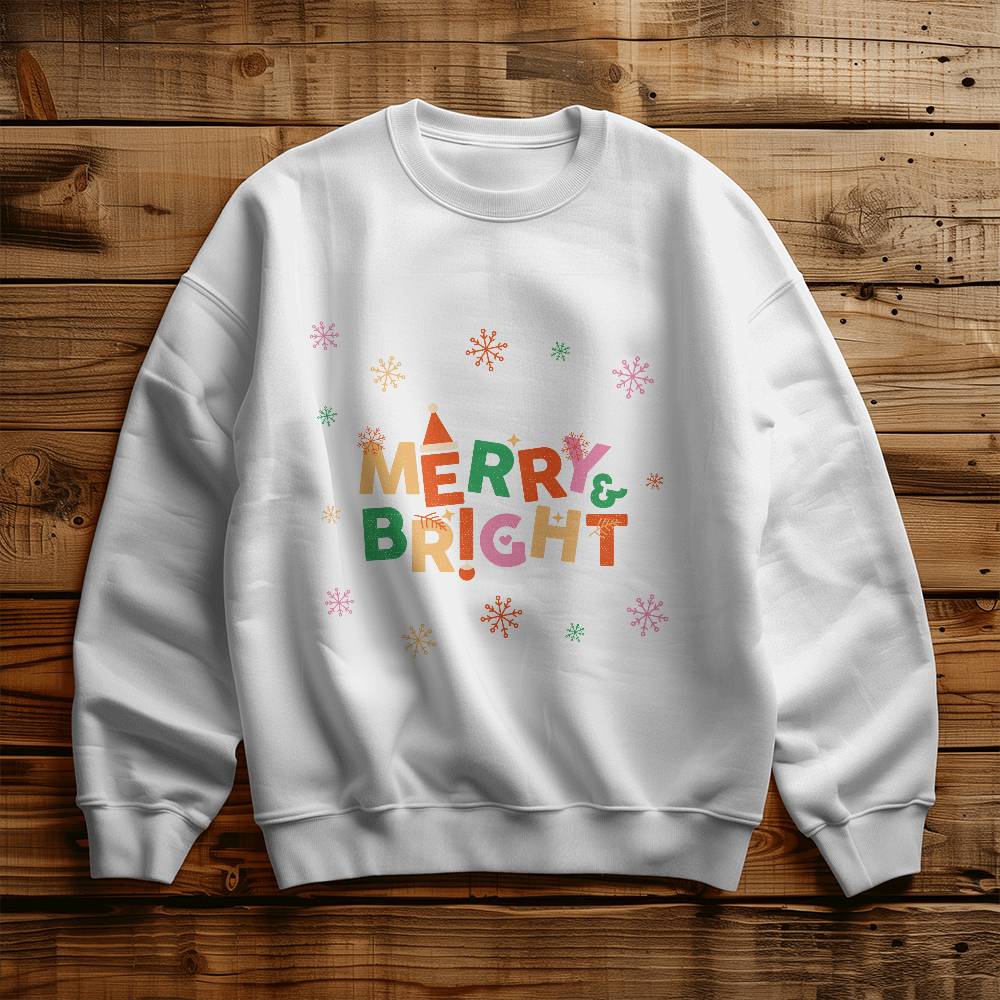 Merry and Bright Christmas Sweatshirt