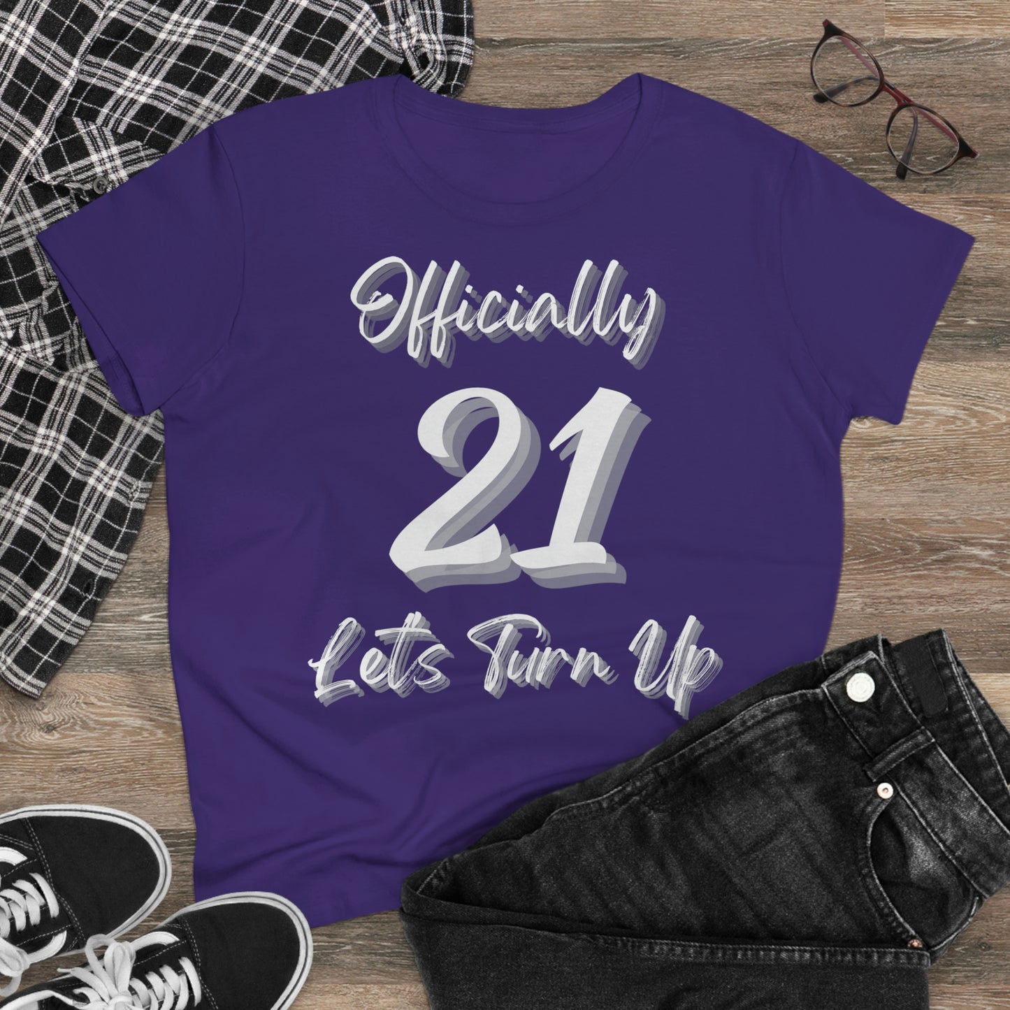 Officially 21 - Women's Midweight Cotton Tee