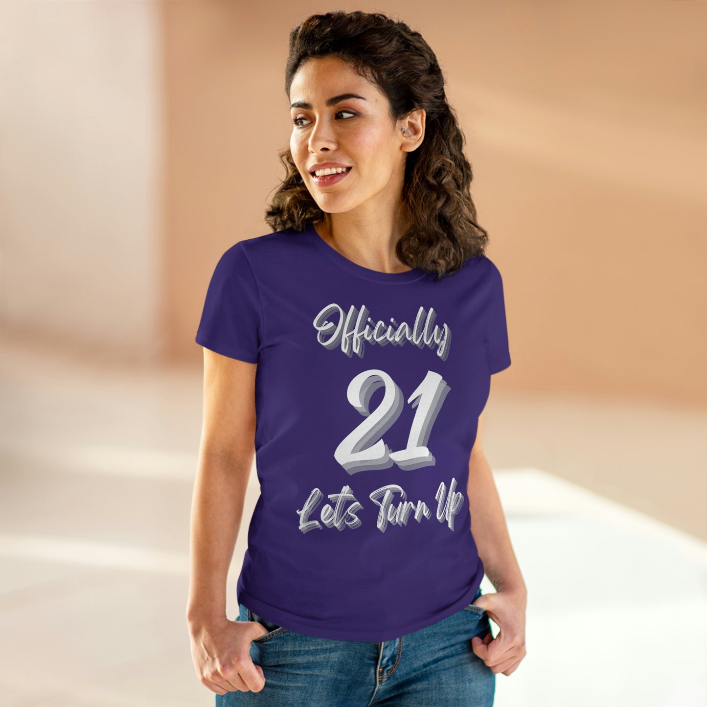 Officially 21 - Women's Midweight Cotton Tee