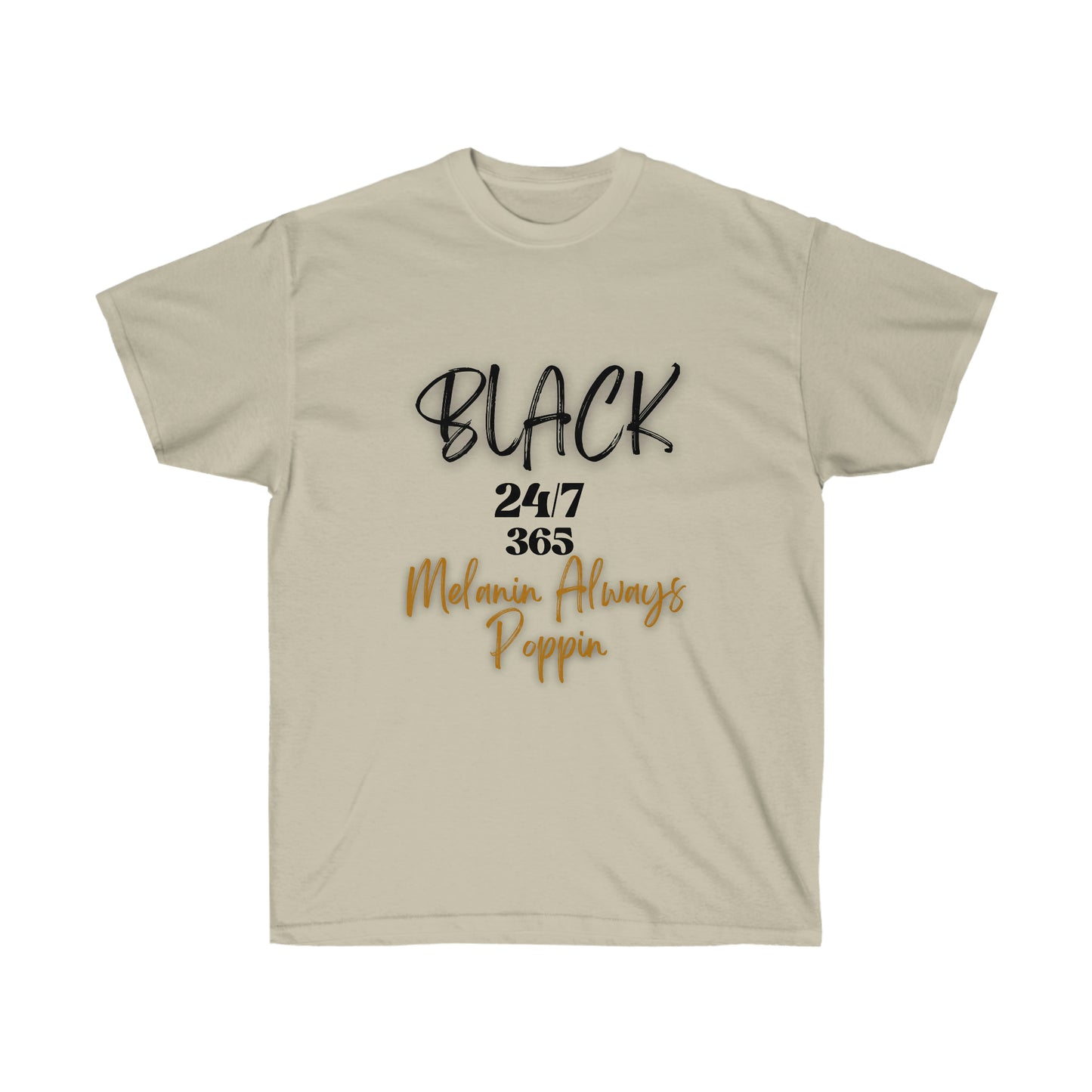 Black 24/7 365 - Unisex Ultra Cotton Tee