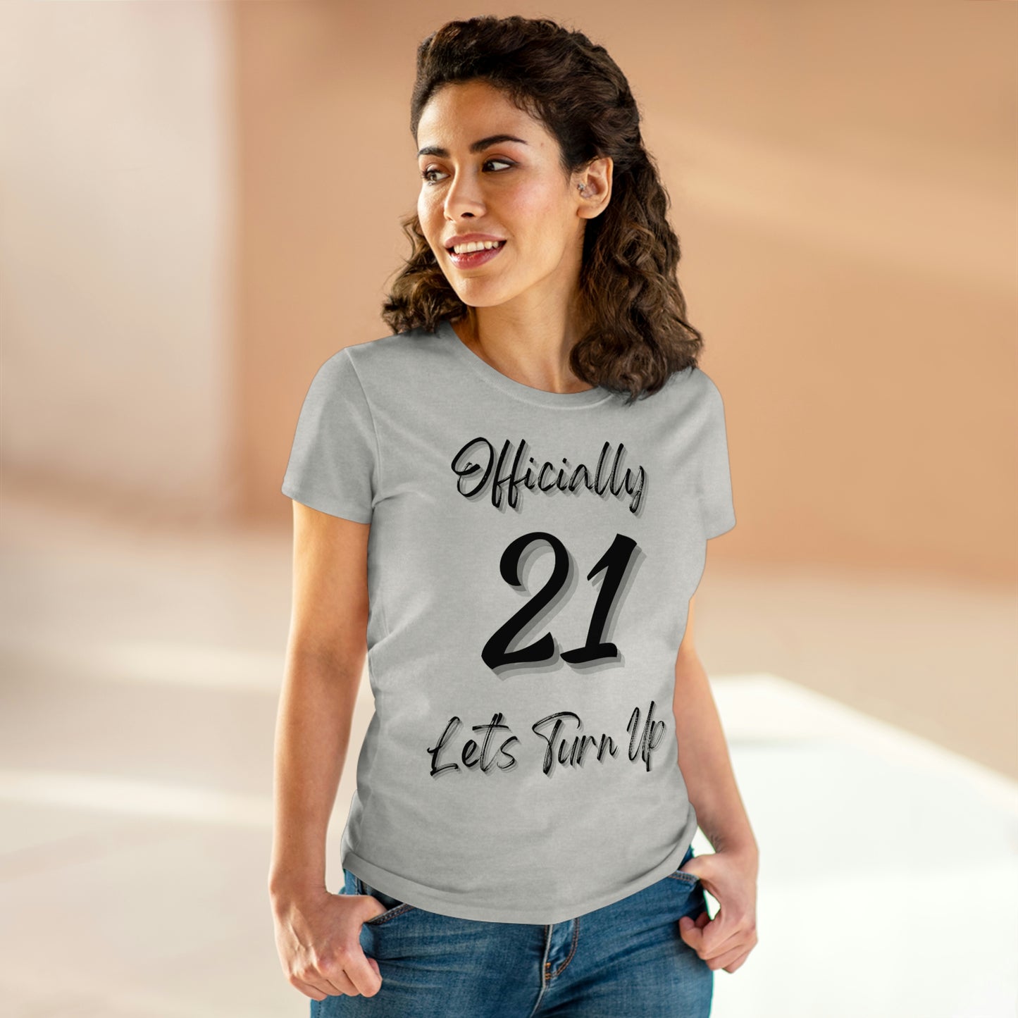 Officially 21 - Women's Midweight Cotton Tee