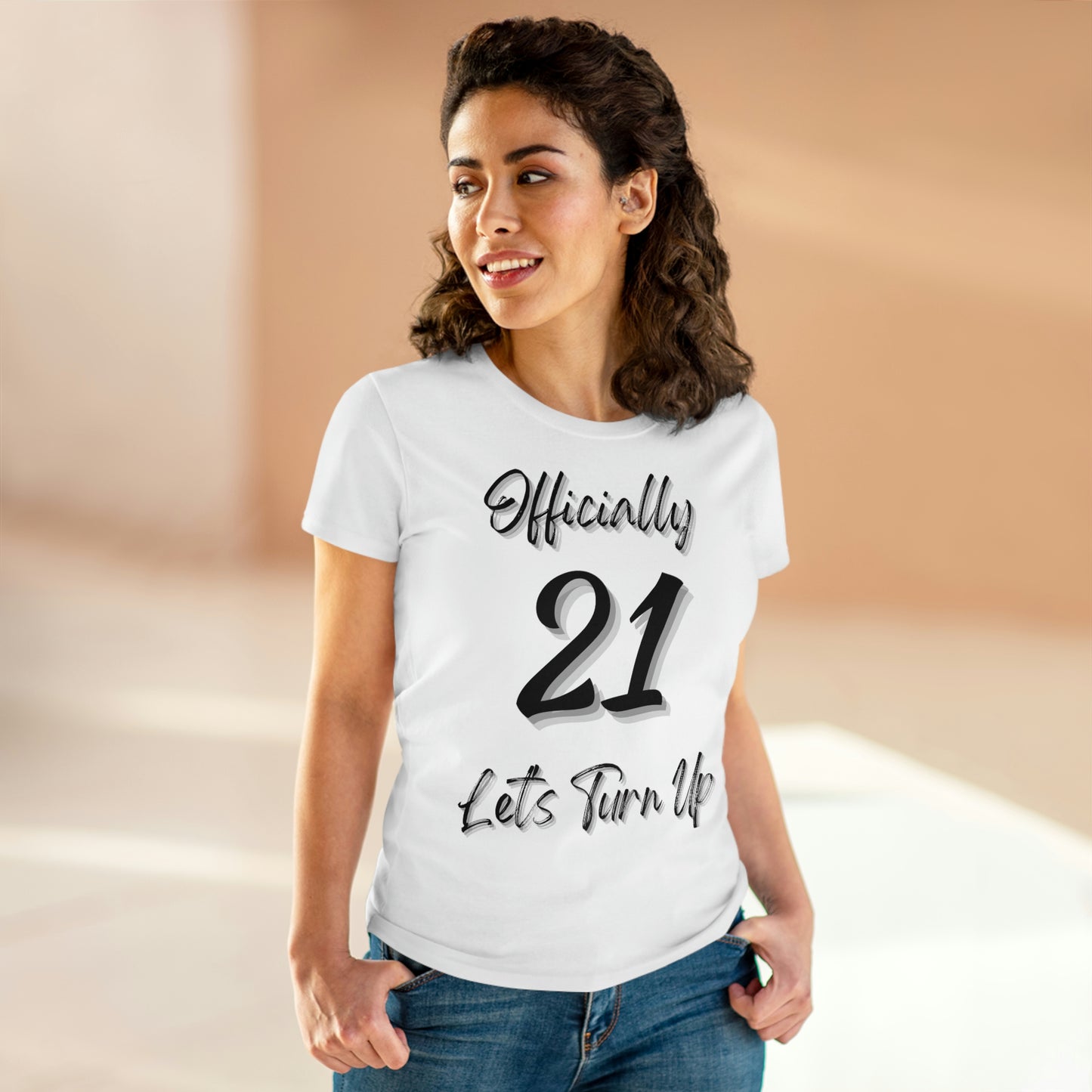 Officially 21 - Women's Midweight Cotton Tee