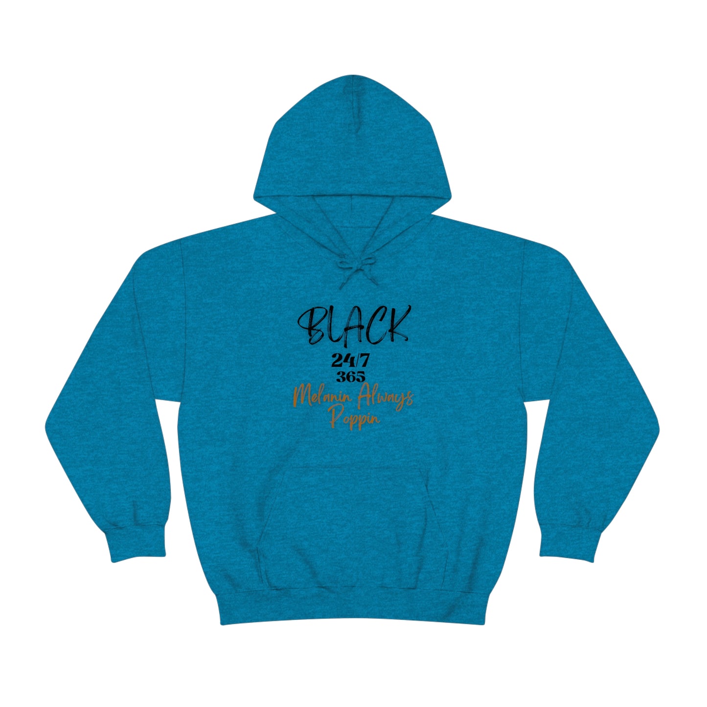 Black 24/7 365 - Unisex Heavy Blend™ Hooded Sweatshirt