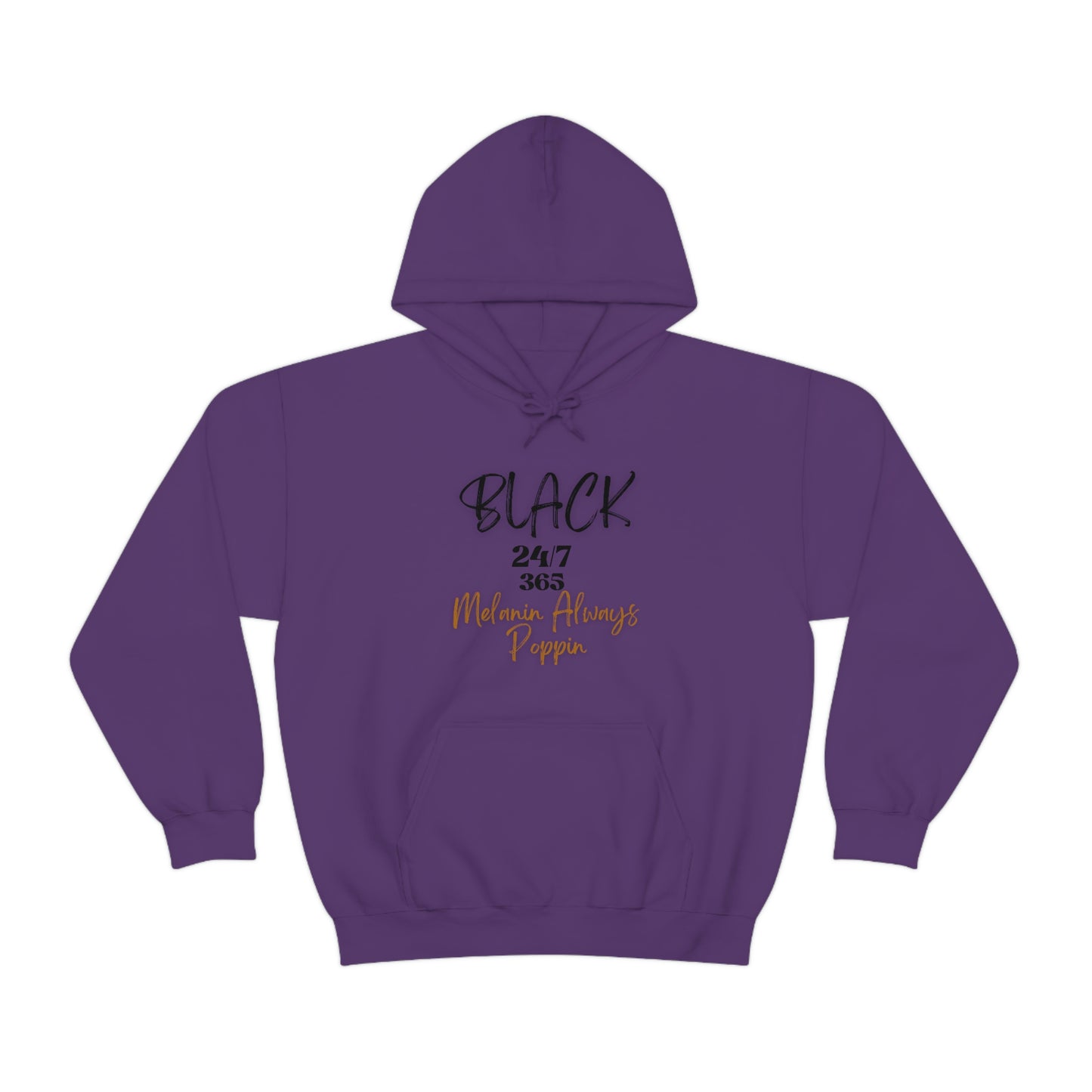 Black 24/7 365 - Unisex Heavy Blend™ Hooded Sweatshirt