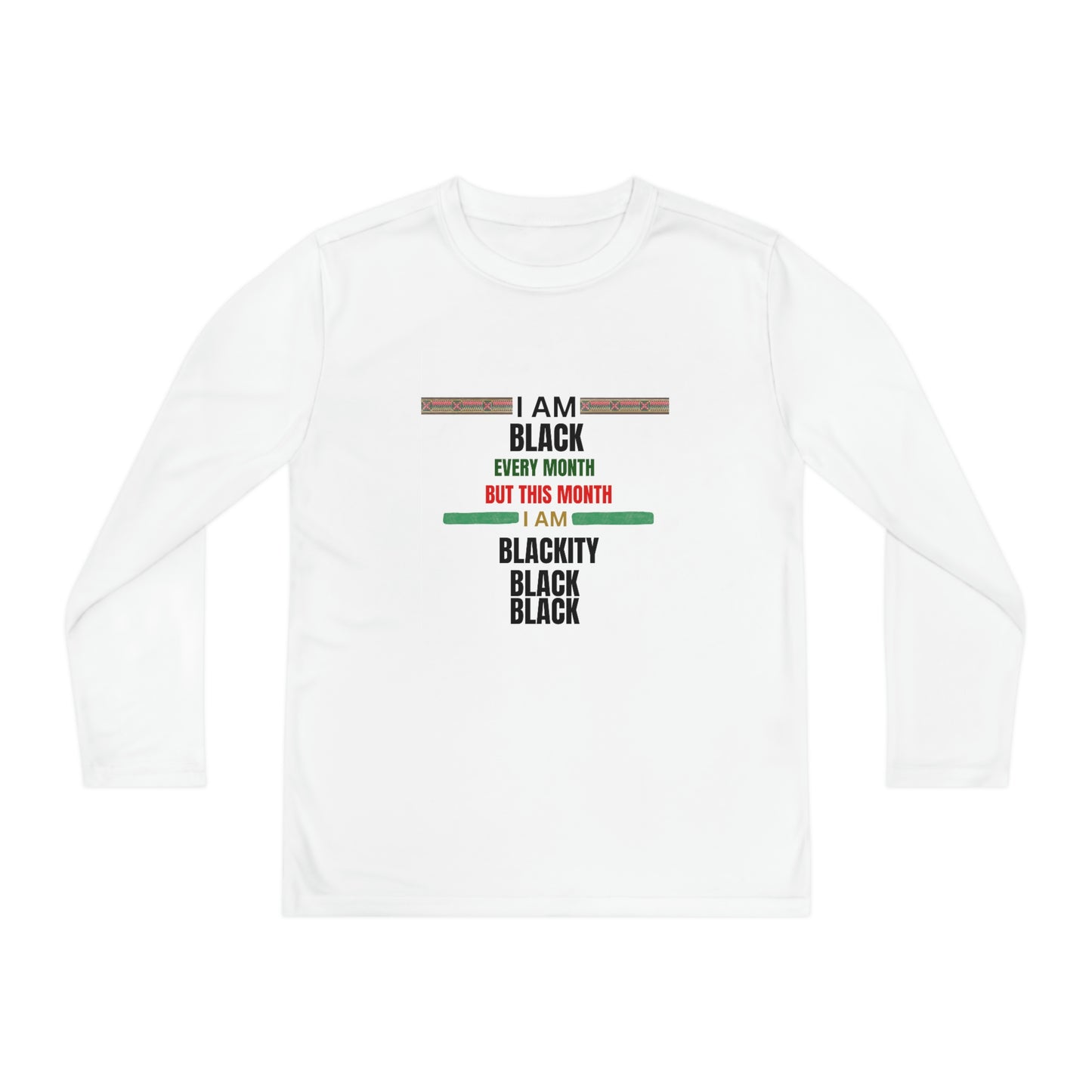 I am Black - Youth Long Sleeve Tee