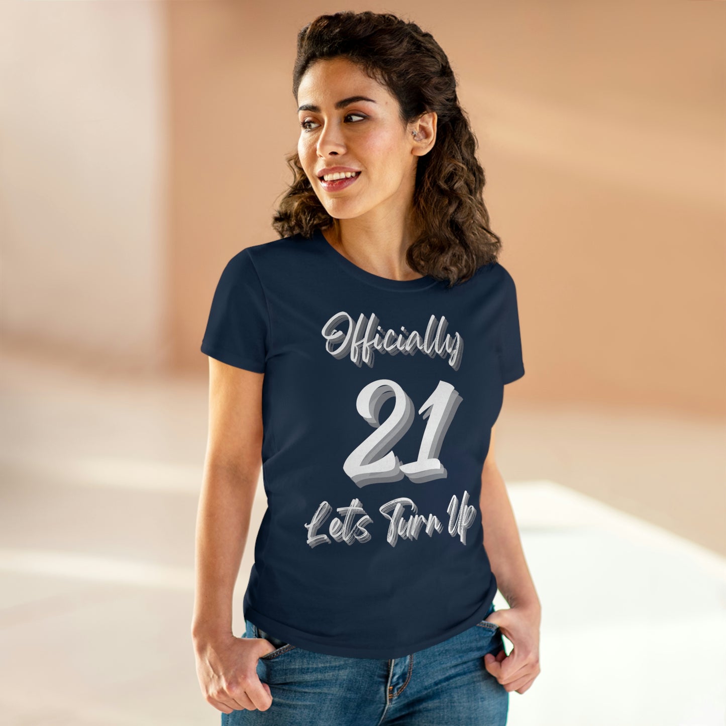 Officially 21 - Women's Midweight Cotton Tee