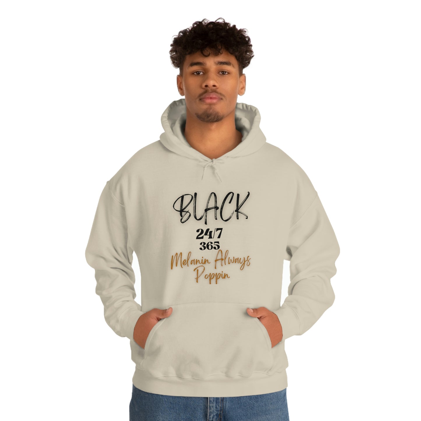 Black 24/7 365 - Unisex Heavy Blend™ Hooded Sweatshirt