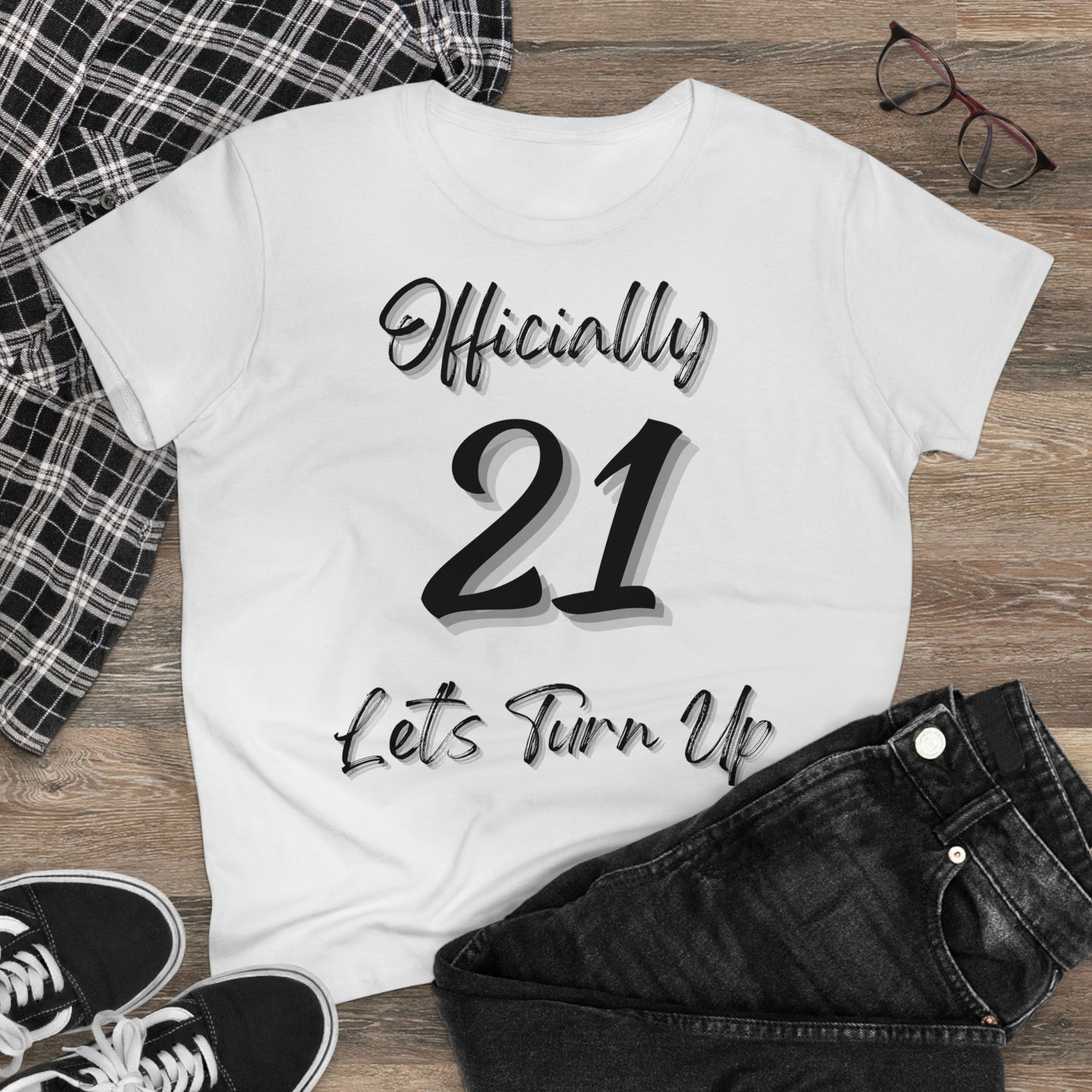 Officially 21 - Women's Midweight Cotton Tee