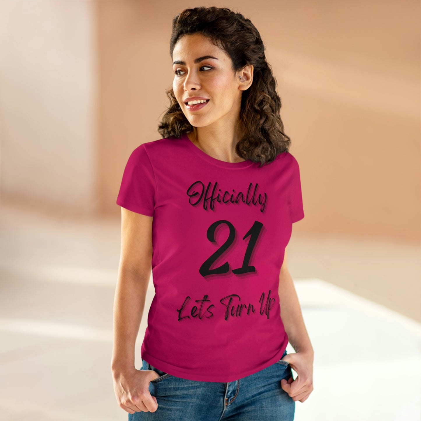 Officially 21 - Women's Midweight Cotton Tee