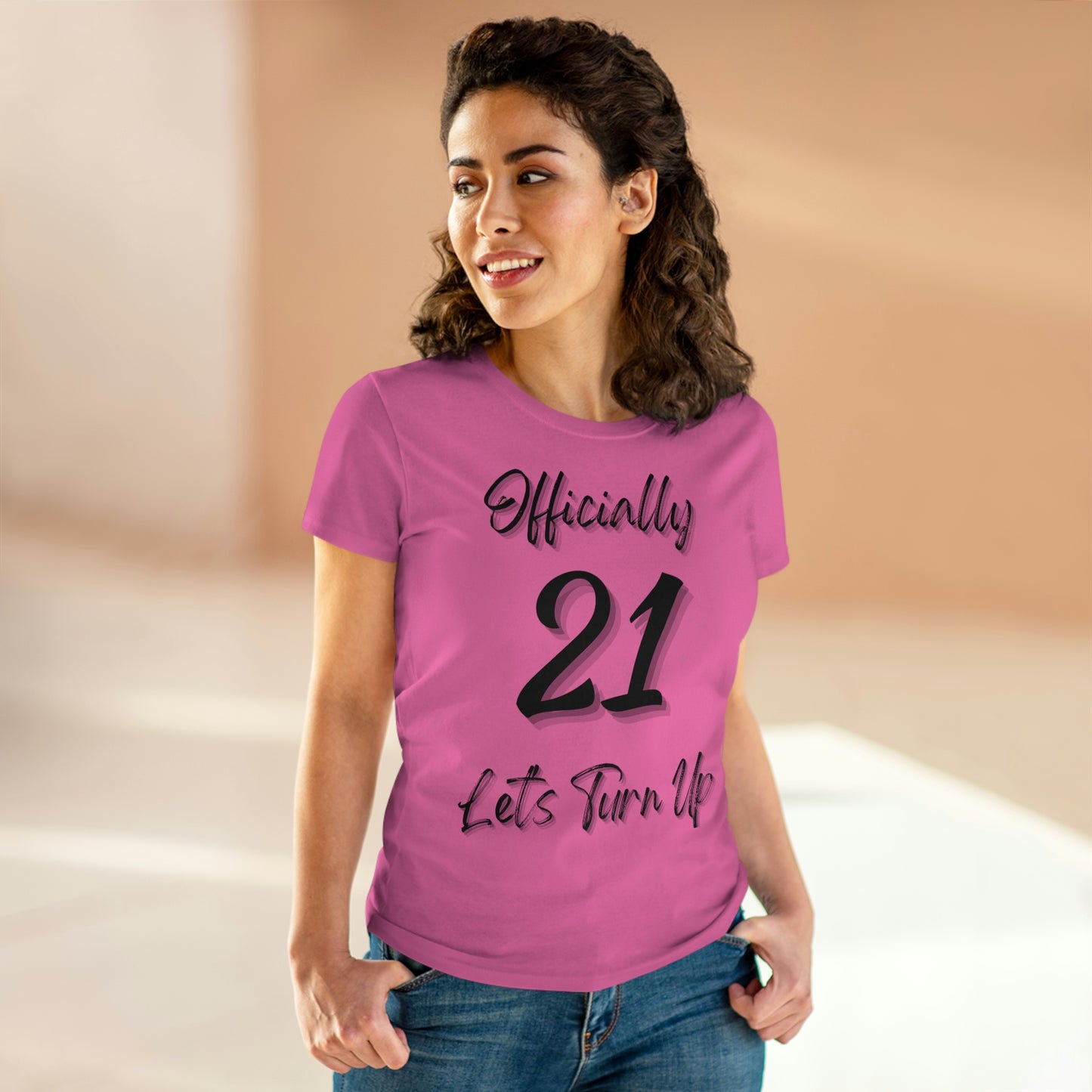 Officially 21 - Women's Midweight Cotton Tee