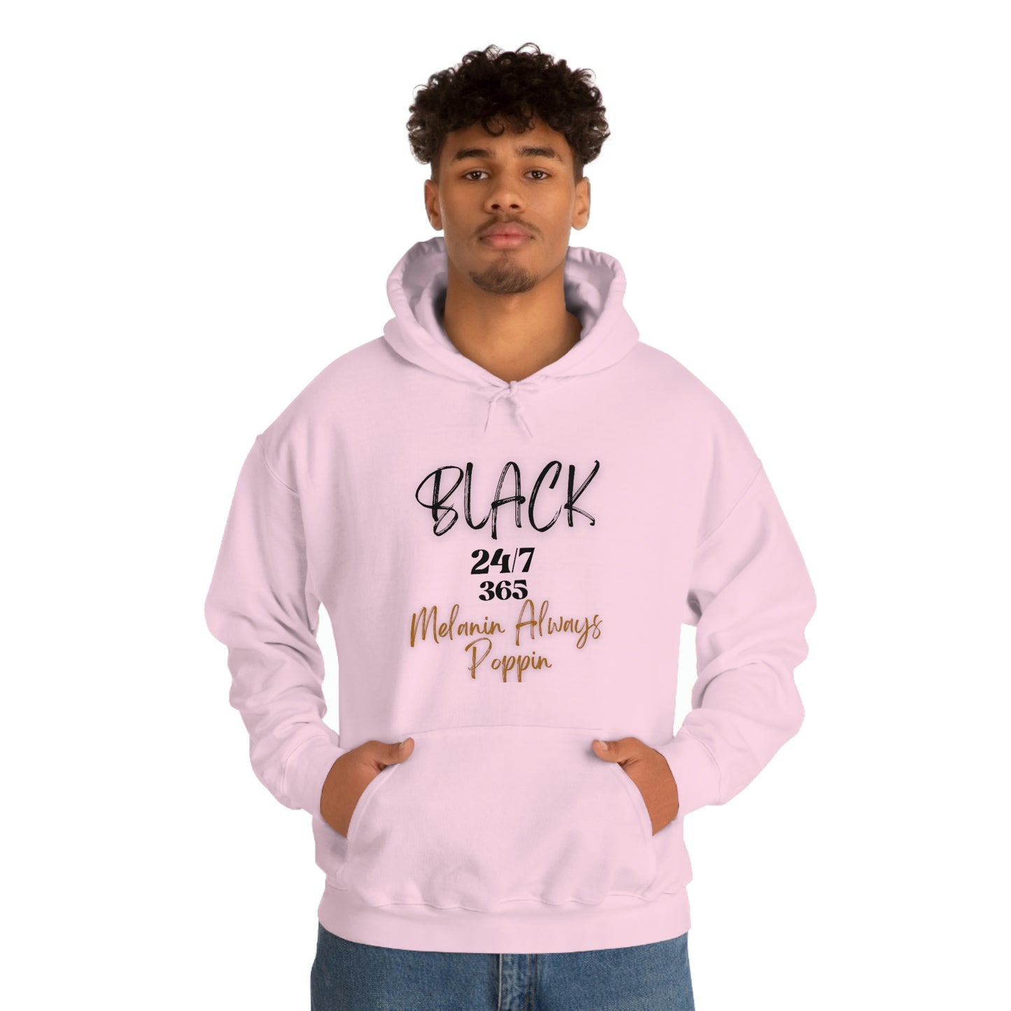 Black 24/7 365 - Unisex Heavy Blend™ Hooded Sweatshirt