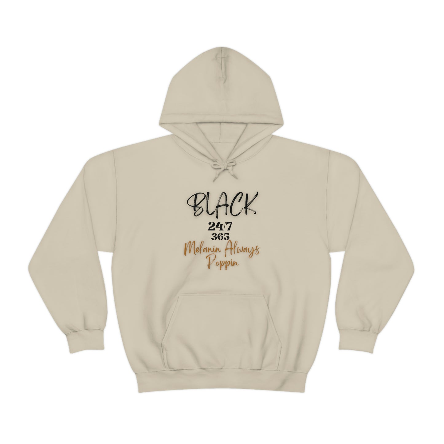 Black 24/7 365 - Unisex Heavy Blend™ Hooded Sweatshirt