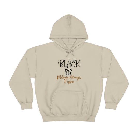 Black 24/7 365 - Unisex Heavy Blend™ Hooded Sweatshirt