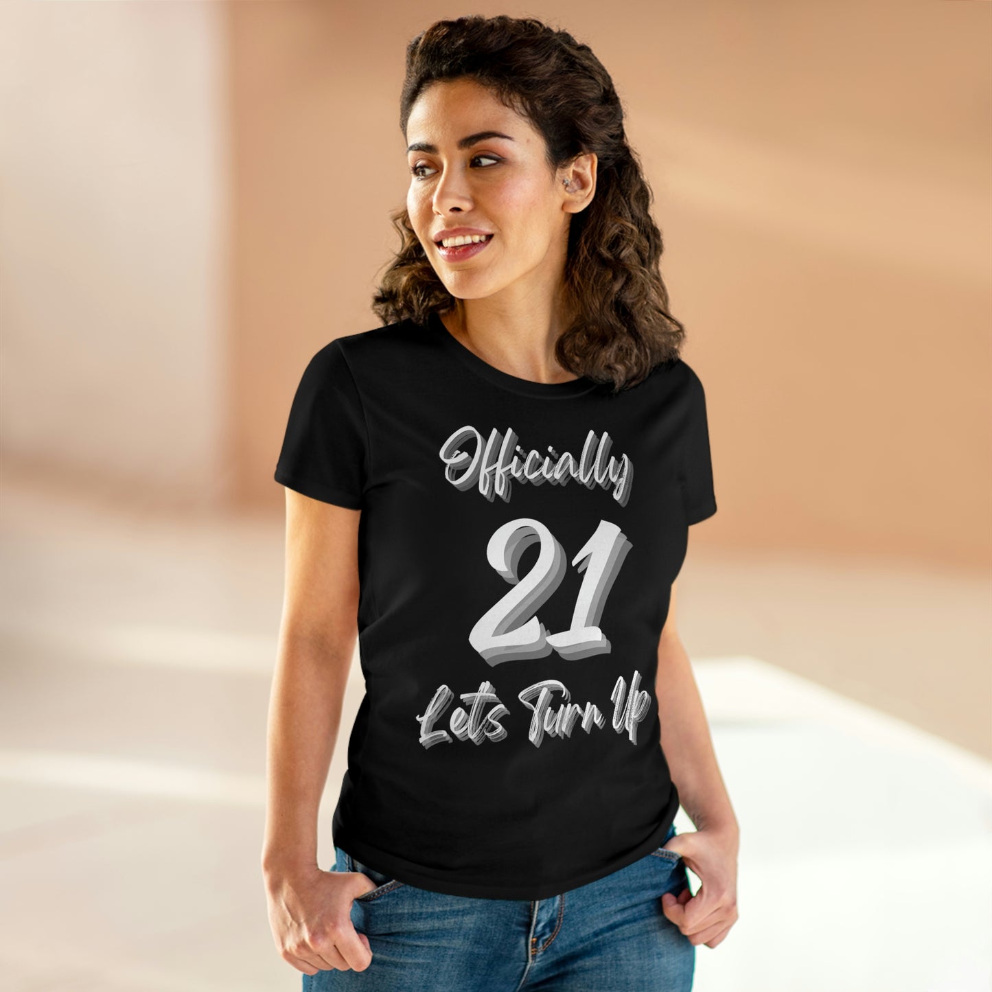 Officially 21 - Women's Midweight Cotton Tee