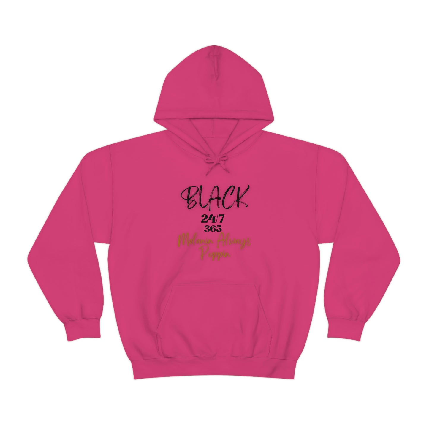 Black 24/7 365 - Unisex Heavy Blend™ Hooded Sweatshirt